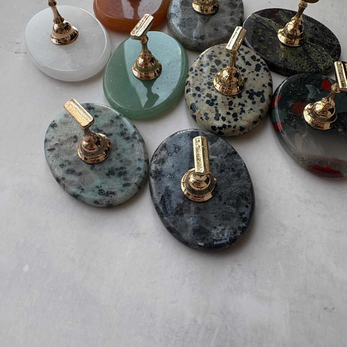 【即納品】 crystal K flat tip stand original LVS258K チップスタンド 天然石