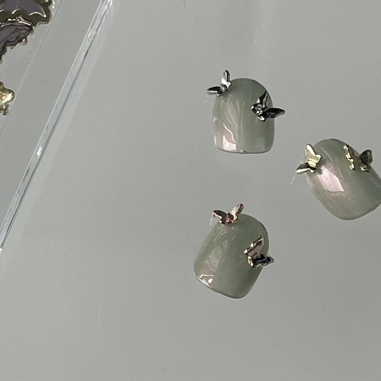 【즉납품】M silver kotsubu butterfly LVSN1267SM