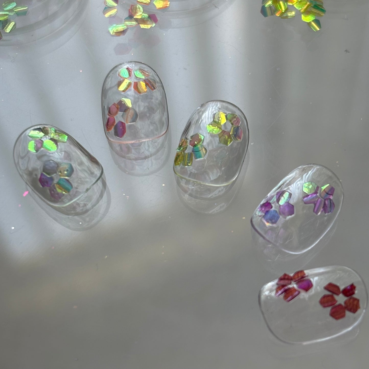 【即納品】 colorful bubble holo curve LVSN1403