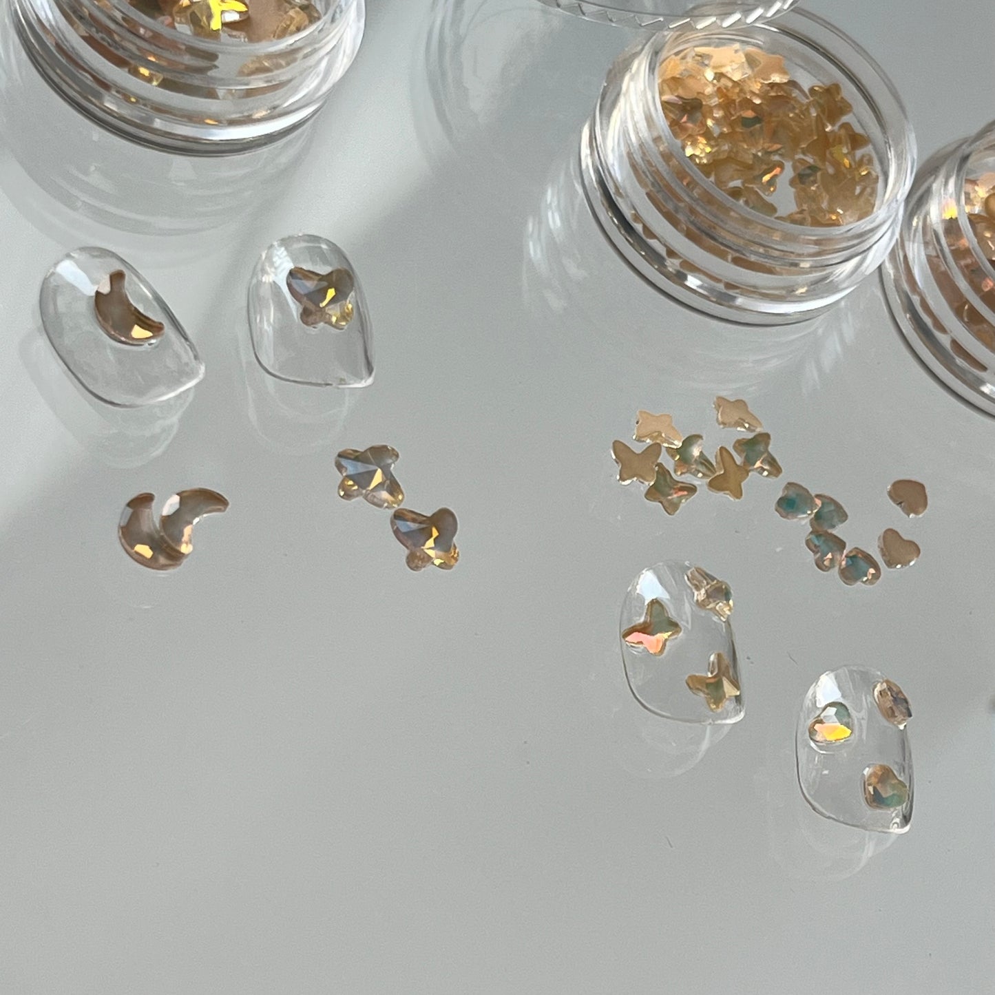 【即納品】 milky motif 小 butterfly & heart 2SET LVSN1286S