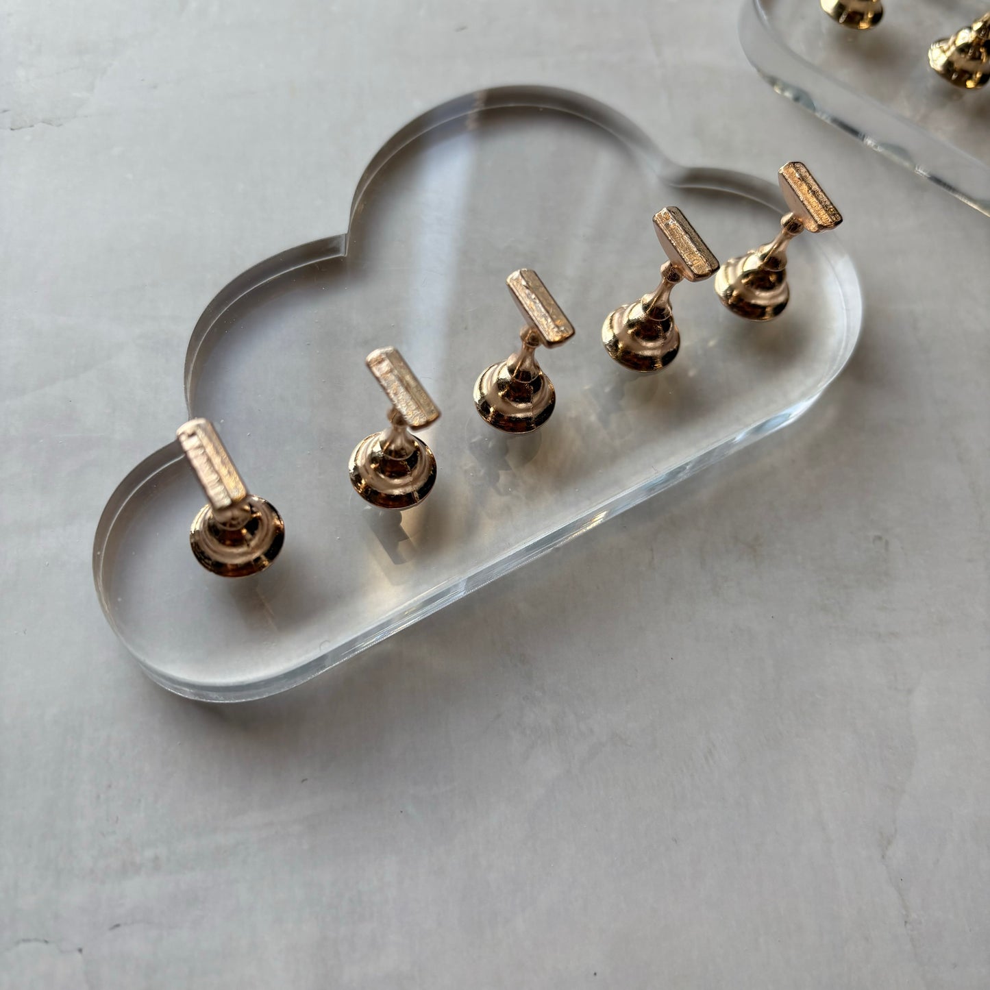 【即納品】 fluffy clear tip stand LVS252FG ( ネイル プライベートサロン サロン サロン小物)