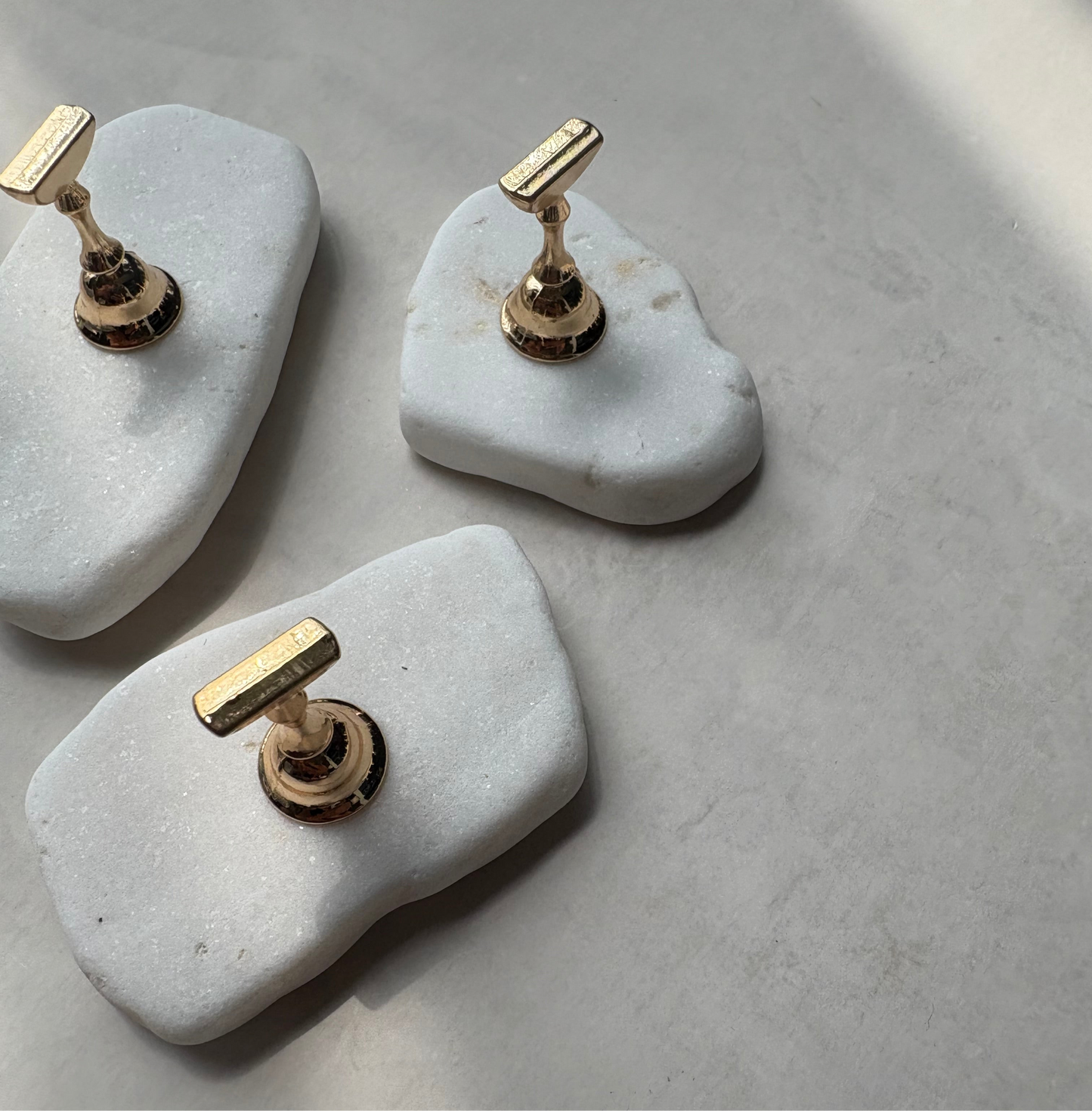 【即納品】 2 smoke stone flat tip stand original チップスタンド 天然石