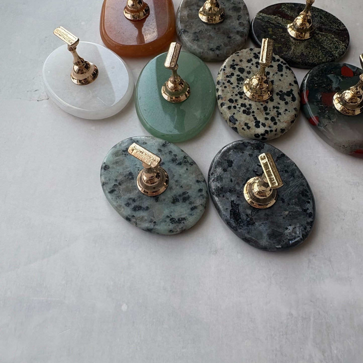 【即納品】 green C flat tip stand original LVS258C チップスタンド 天然石