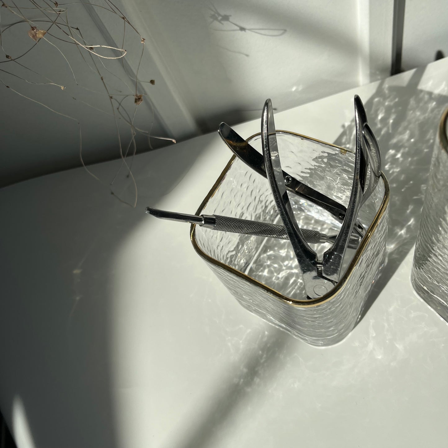 【即納品】 ショートタイプ gold frame square stand LVS717S ブラシスタンド