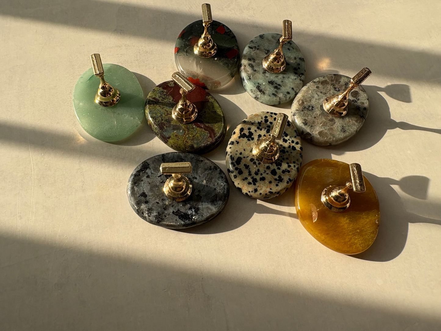 【即納品】gray speckled stone G flat tip stand original LVS258G チップスタンド 天然石