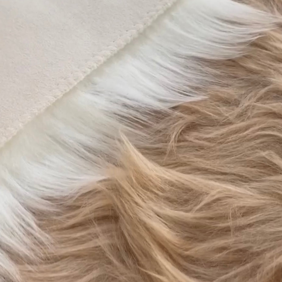 【即納品】fake fur photo itemモカベージュ LVS185FM