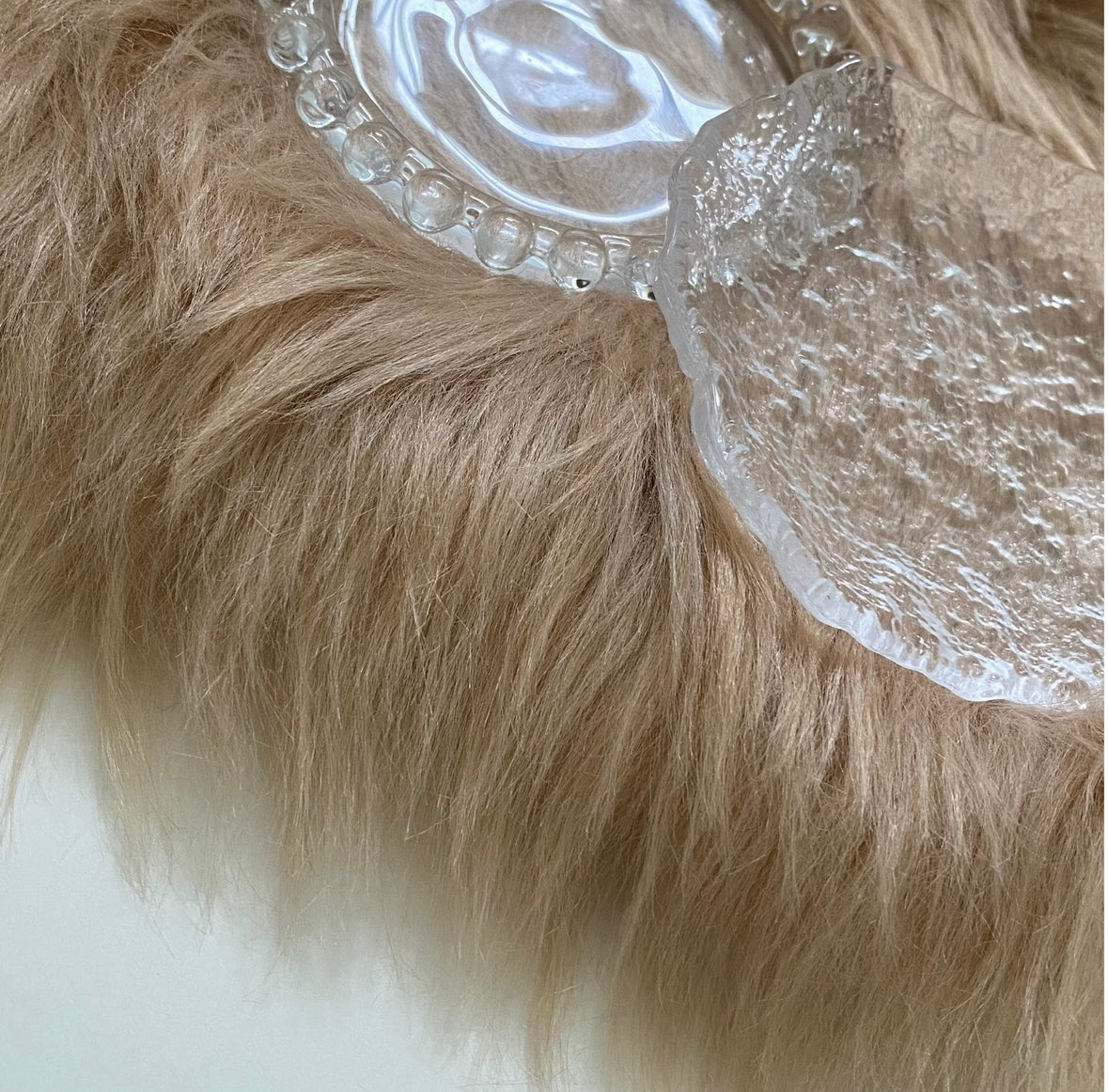 【即納品】fake fur photo item ホワイト LVS185FW