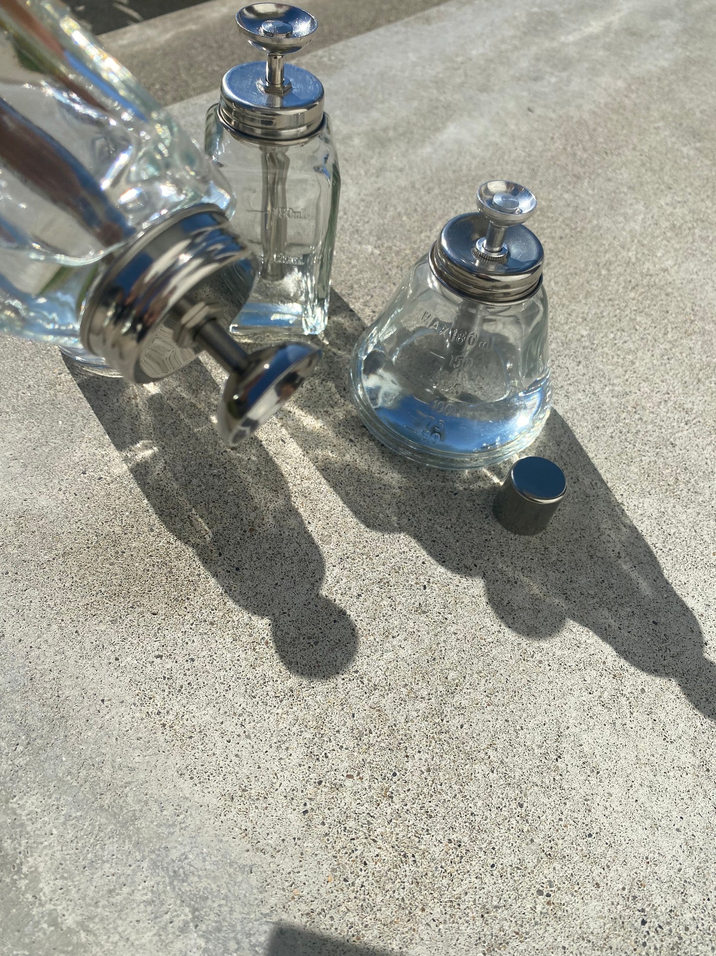 【즉납품】glass dispenser A100 타입 100ml round 구멍 타입 LVS225A100