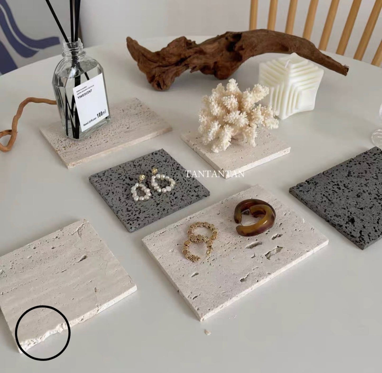 【即納品】長方形 ディスプレイ ストーンプレート M LVS810M