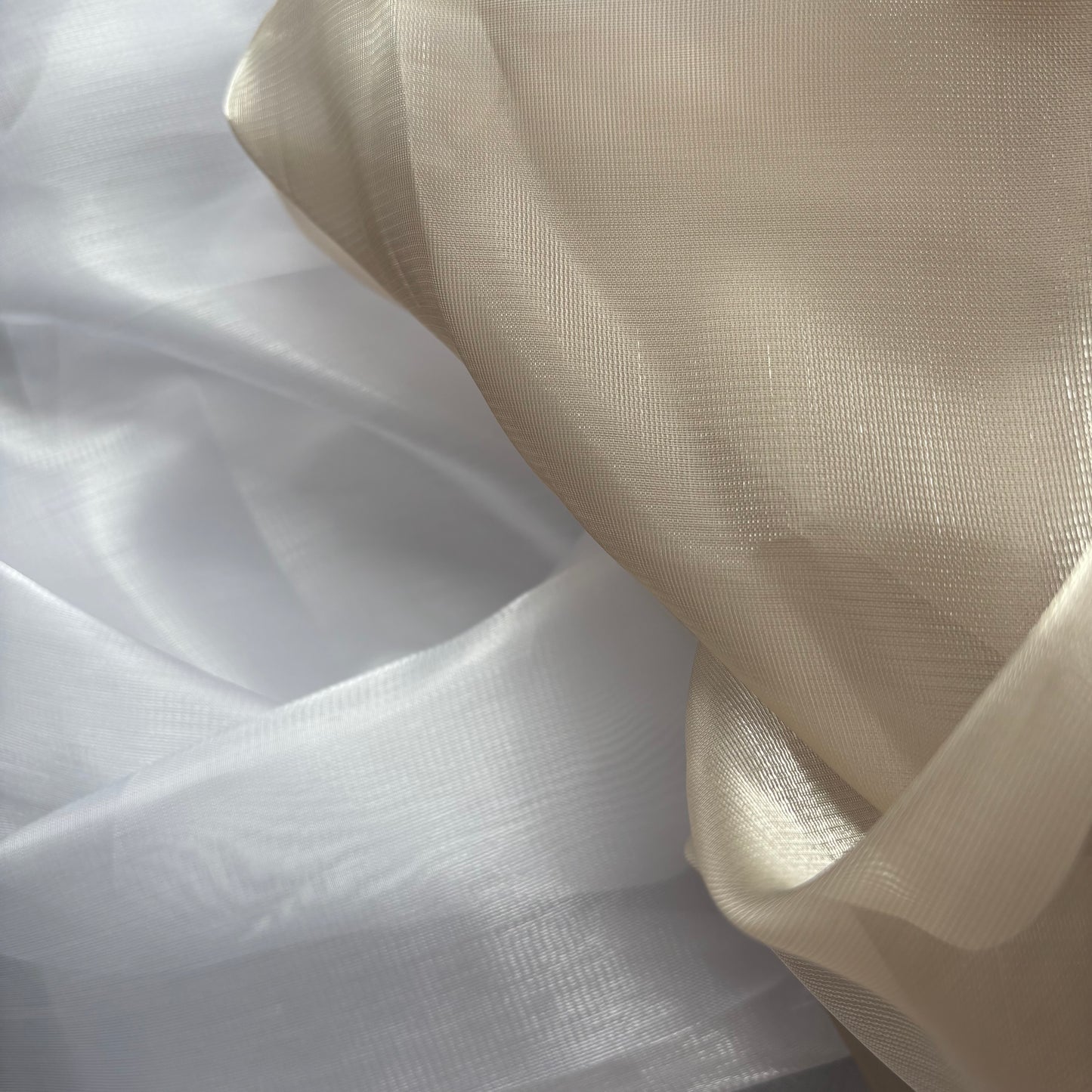 [Immediate delivery] 2SET satin clear textile clear white beige LVS114SET