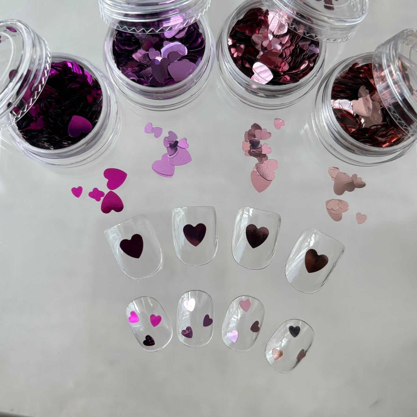 【即納品】	large heart mix pink SET  LVSN1321P4