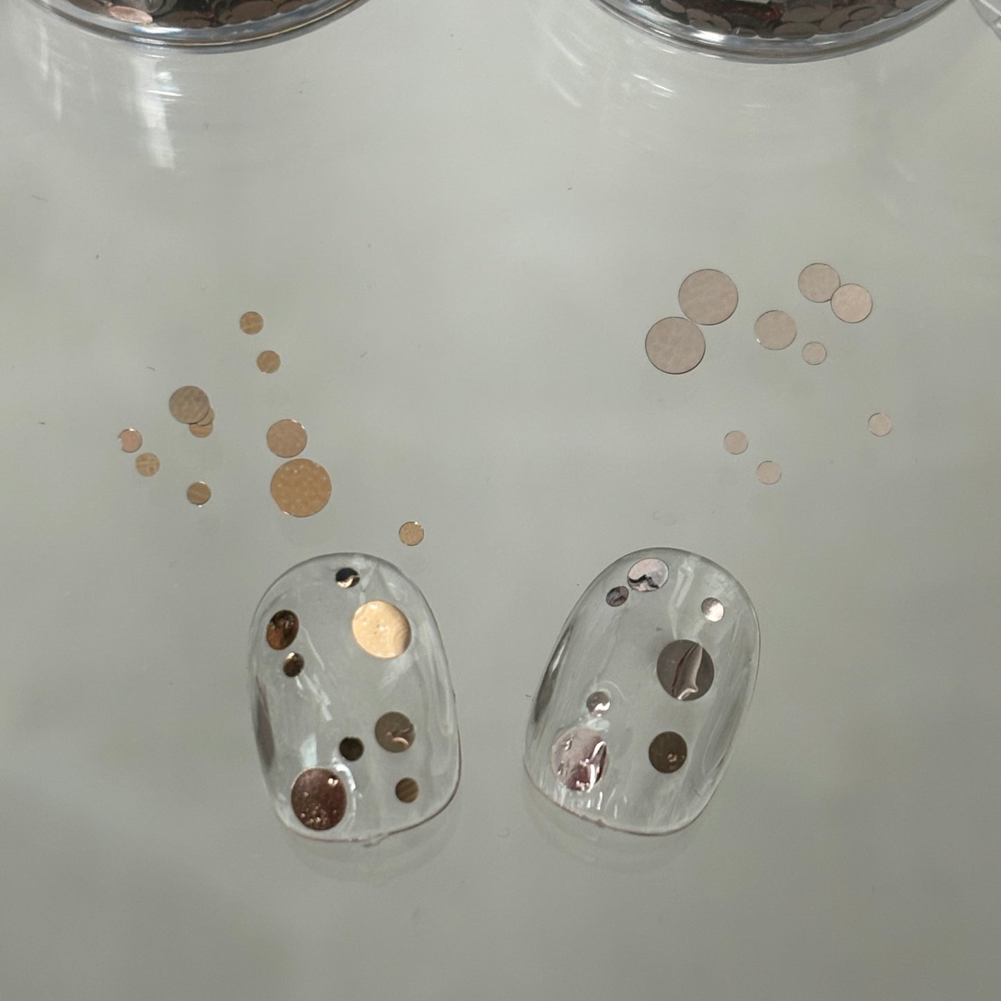 【即納品】	dusty 2SET ホログラムドット 3.2.1mm LVSN1400DP2