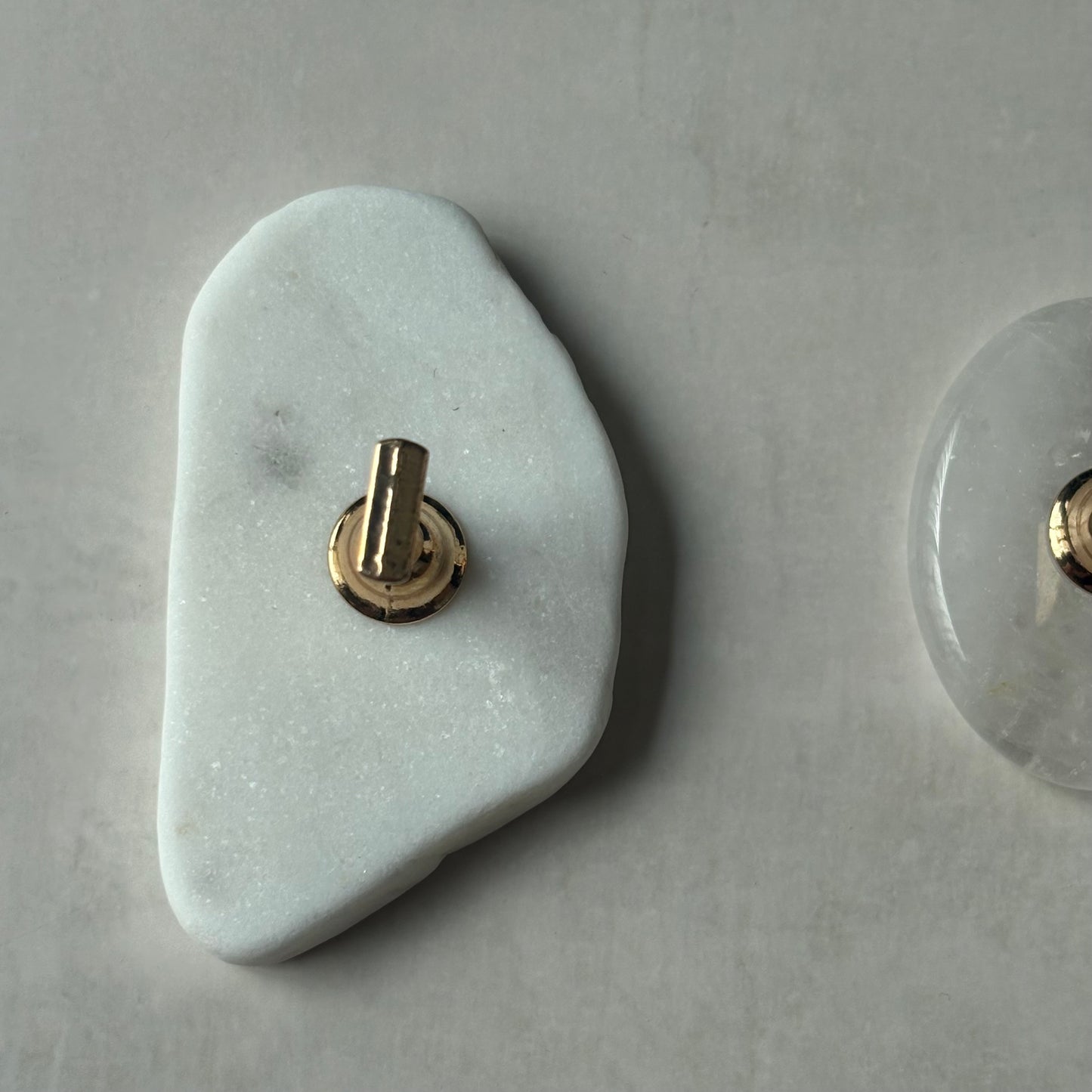 【即納品】	5 smoke stone  flat tip stand original  チップスタンド 天然石