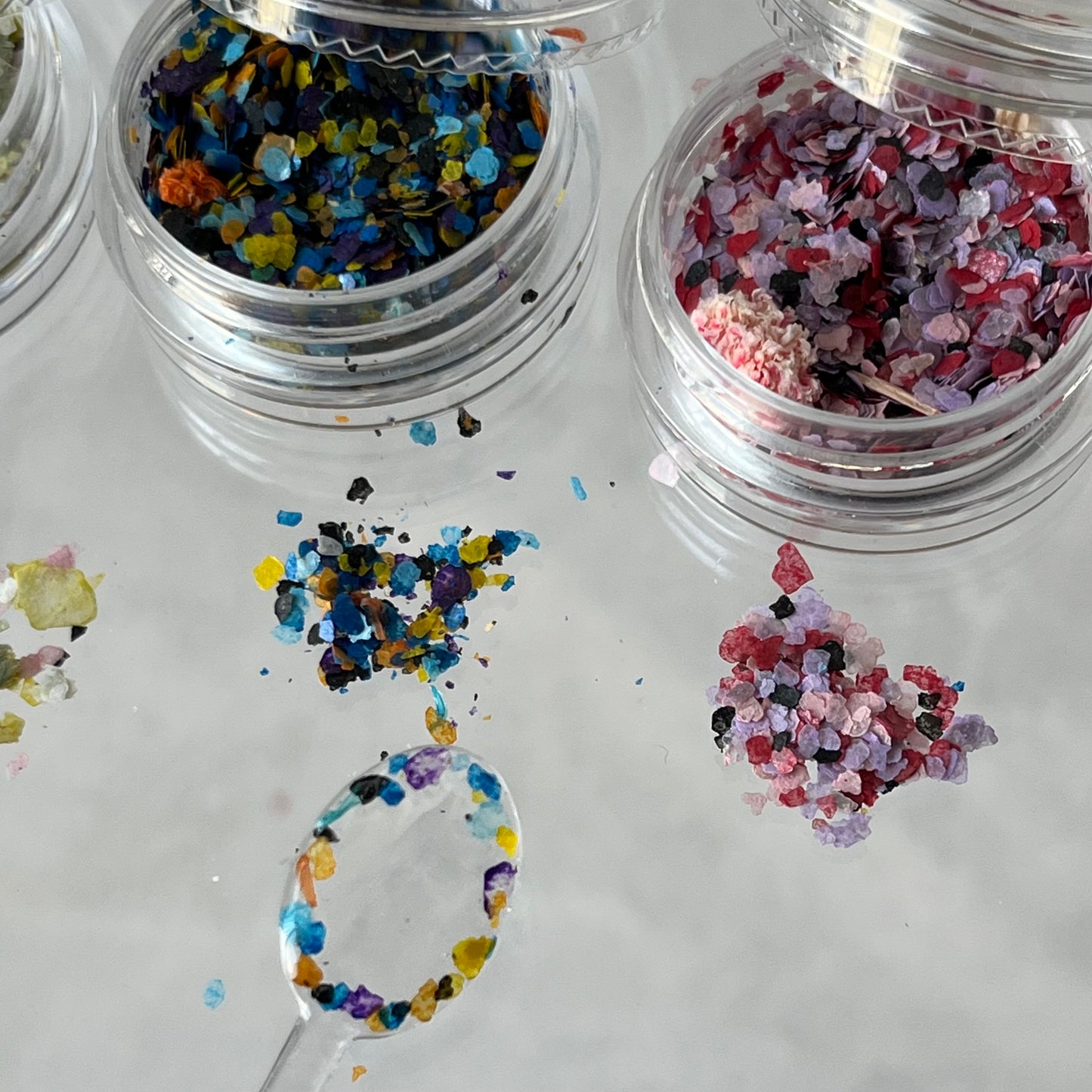 【즉납품】 A colorful flakes 4SET LVSN1270SET4 네일 파트