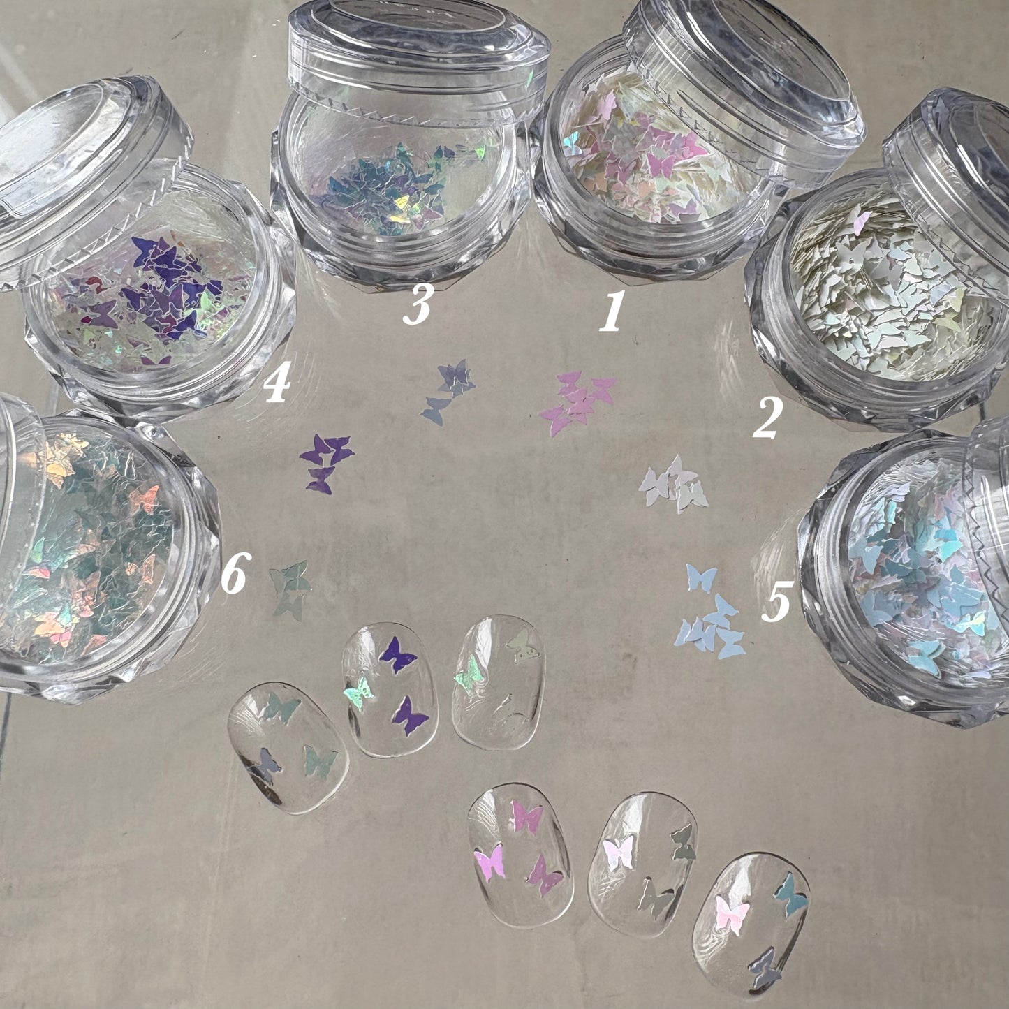 【即納品】	butterfly small 14 2set   LVSN1309B14 バタフライ ホログラム