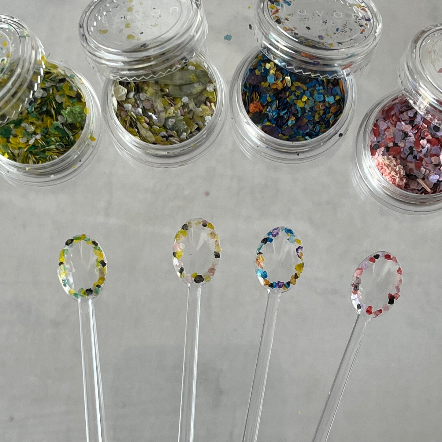 【즉납품】 A colorful flakes 4SET LVSN1270SET4 네일 파트