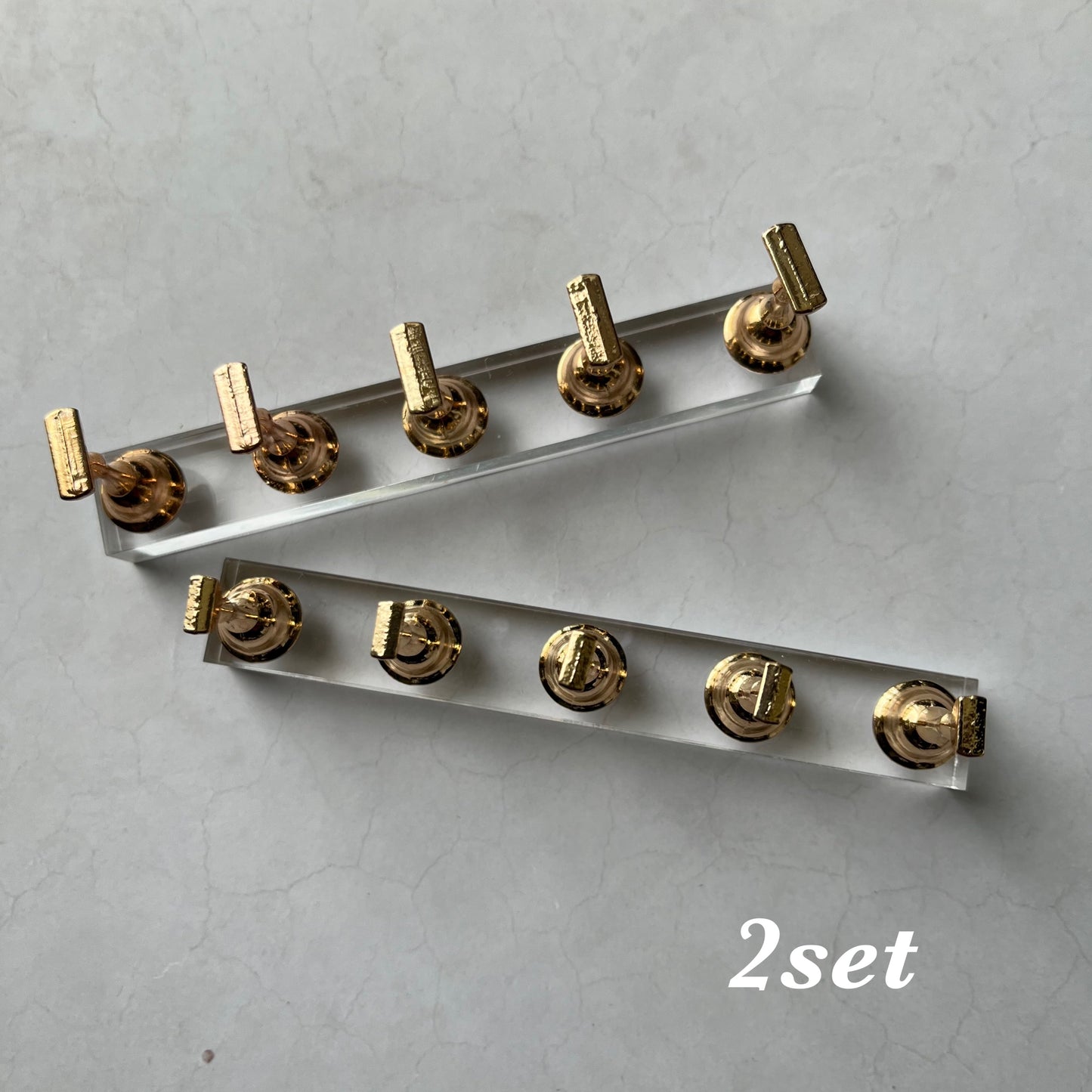 【即納品】2set gold tip stand vintage LVS250G  LVS250GS( ネイル プライベートサロン サロン サロン小物)