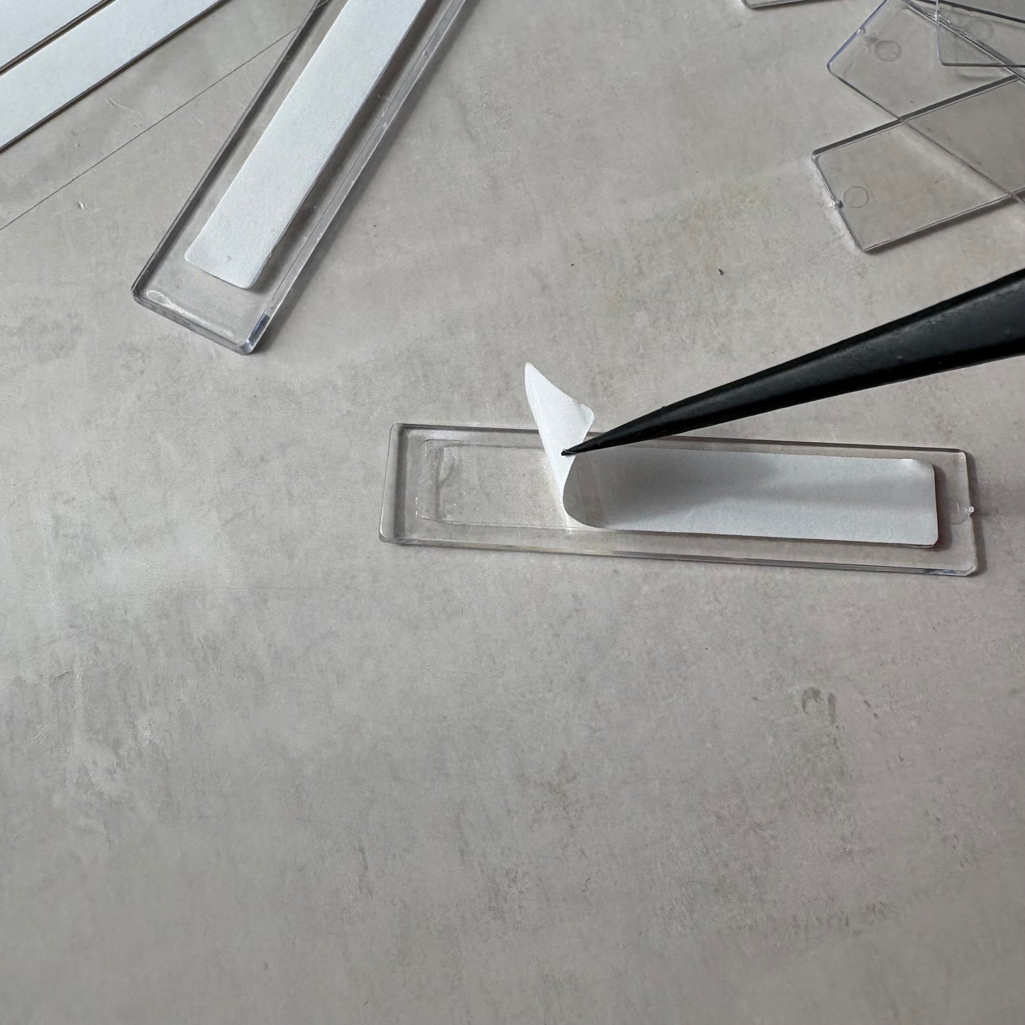 サンプルチップ プレート 50枚　マグネット無し　LVS932P50  アクリルプレート（ネイルサンプル　　ネイル素材 ディスプレイ）