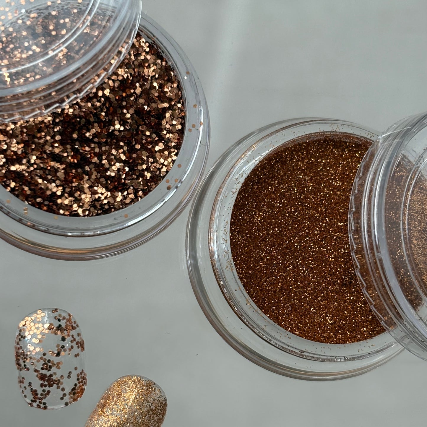 【即納品】	copper glitter hologram 2SETネイルパーツLVSN1297G2