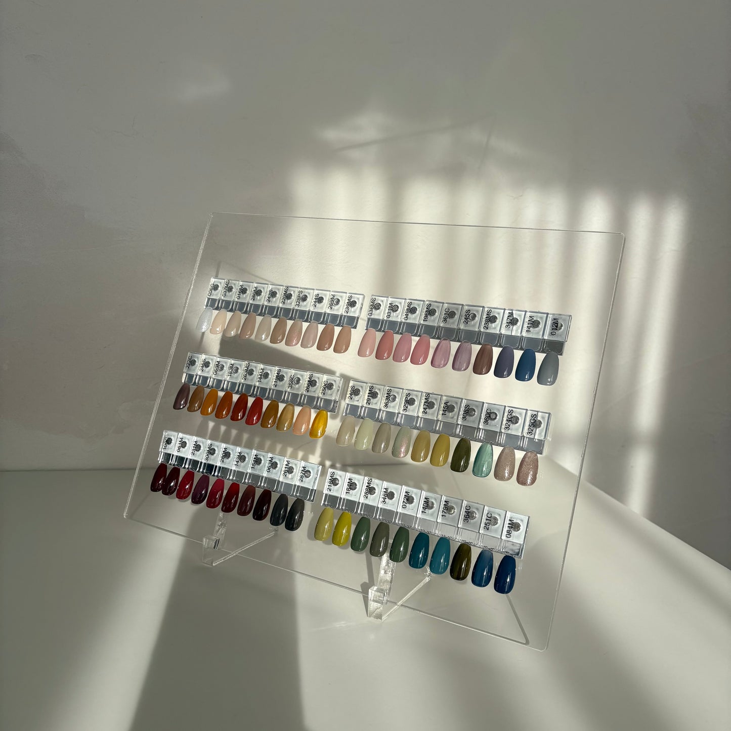 【即納品】60color マグネット カラーチャート ディスプレイ Lsize LVS912D60