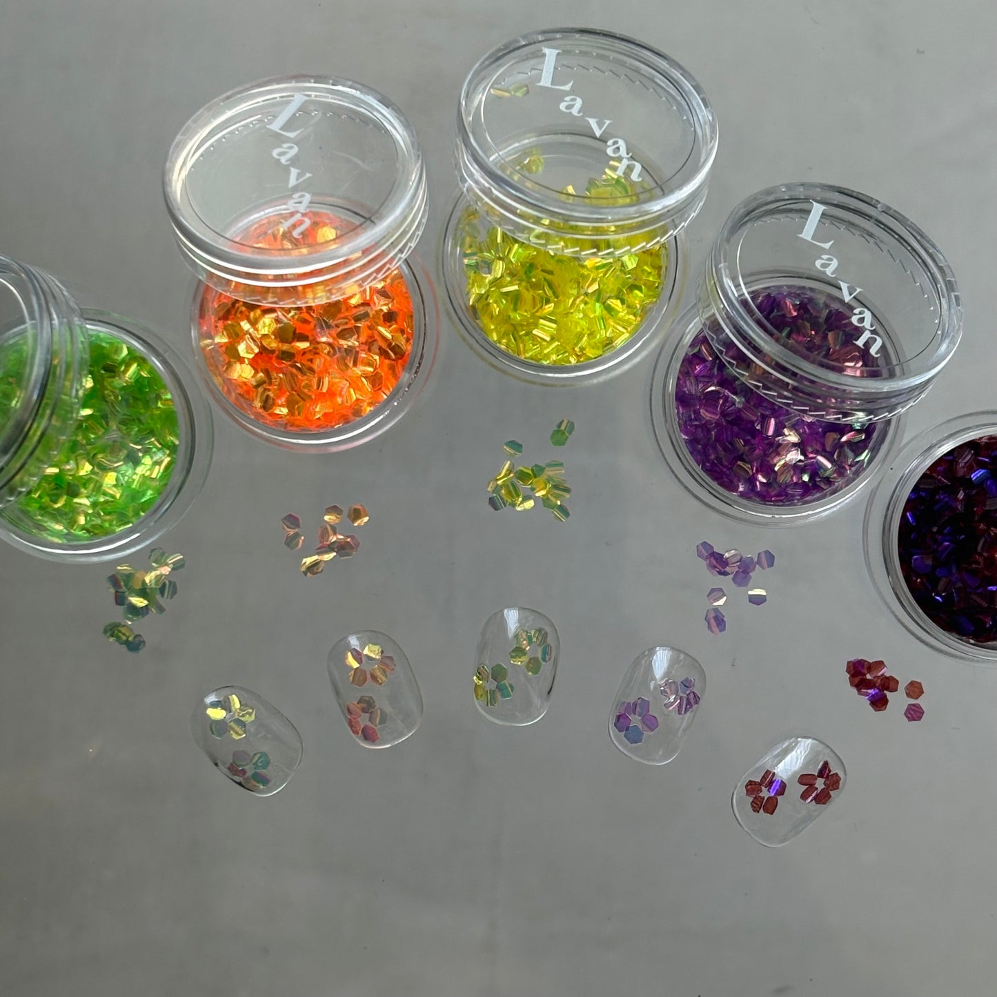 【即納品】	colorful bubble holo curve  LVSN1403