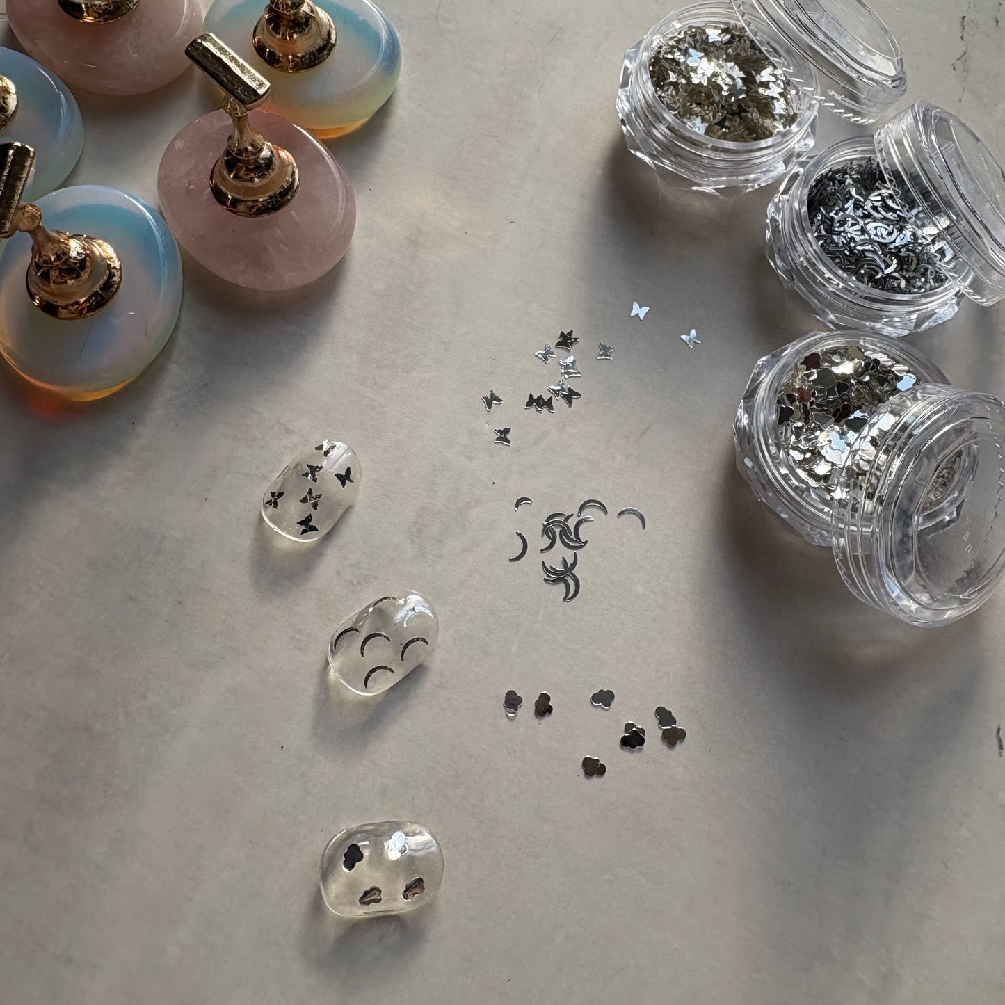 【即納品】	 [Holiday SET] motif hologram &tip stand    LVSN1332G