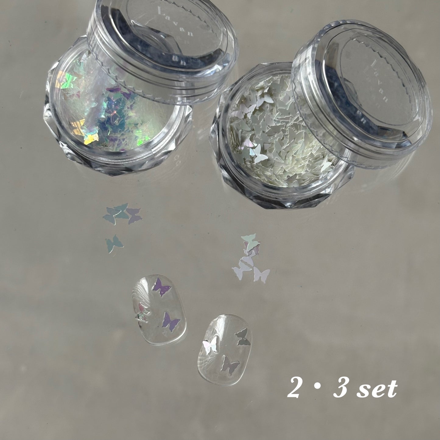【即納品】	butterfly small 14 2set   LVSN1309B14 バタフライ ホログラム