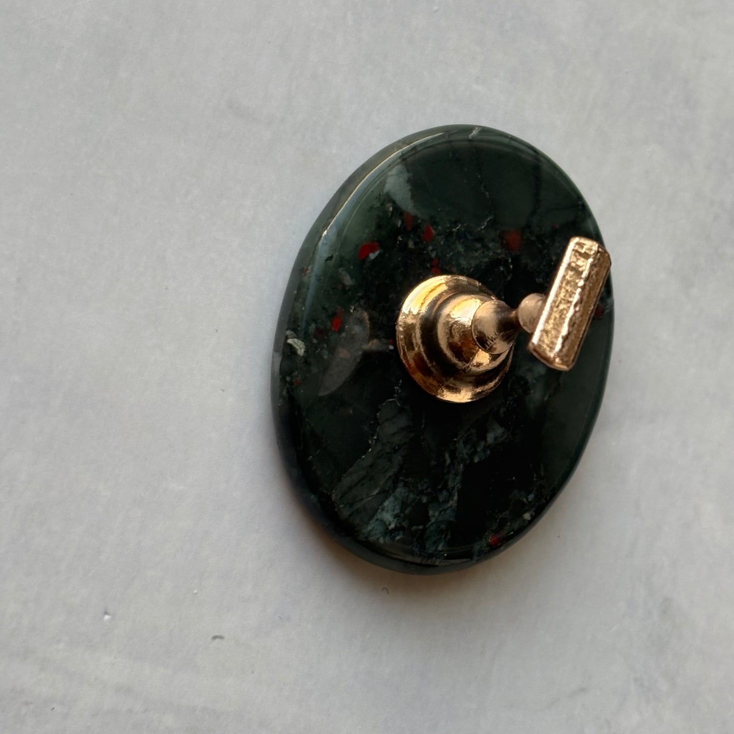 【即納品】	42 D blood stone  flat tip stand original  LVS258D	 天然石