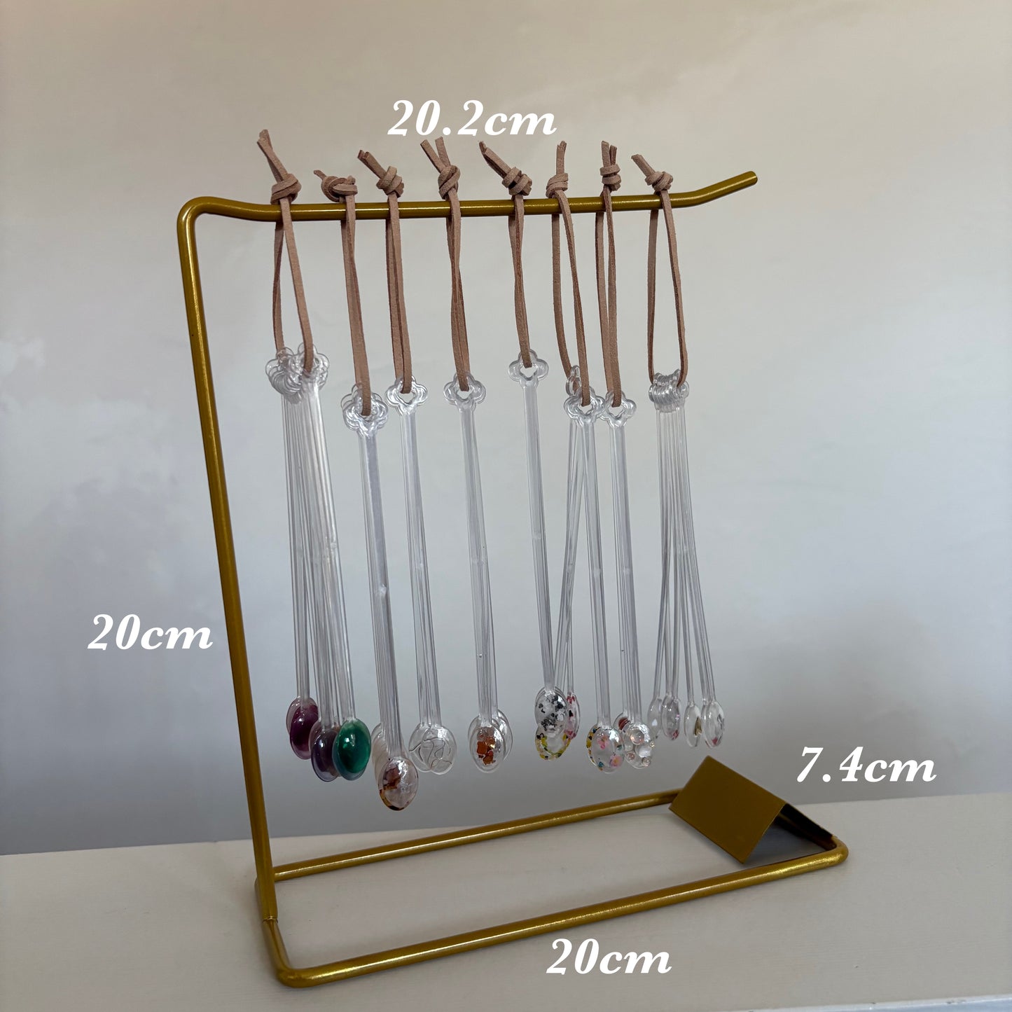 【即納品】	sample tip holder set candy stick カラーチャート  100個 紐付き  LVS280S