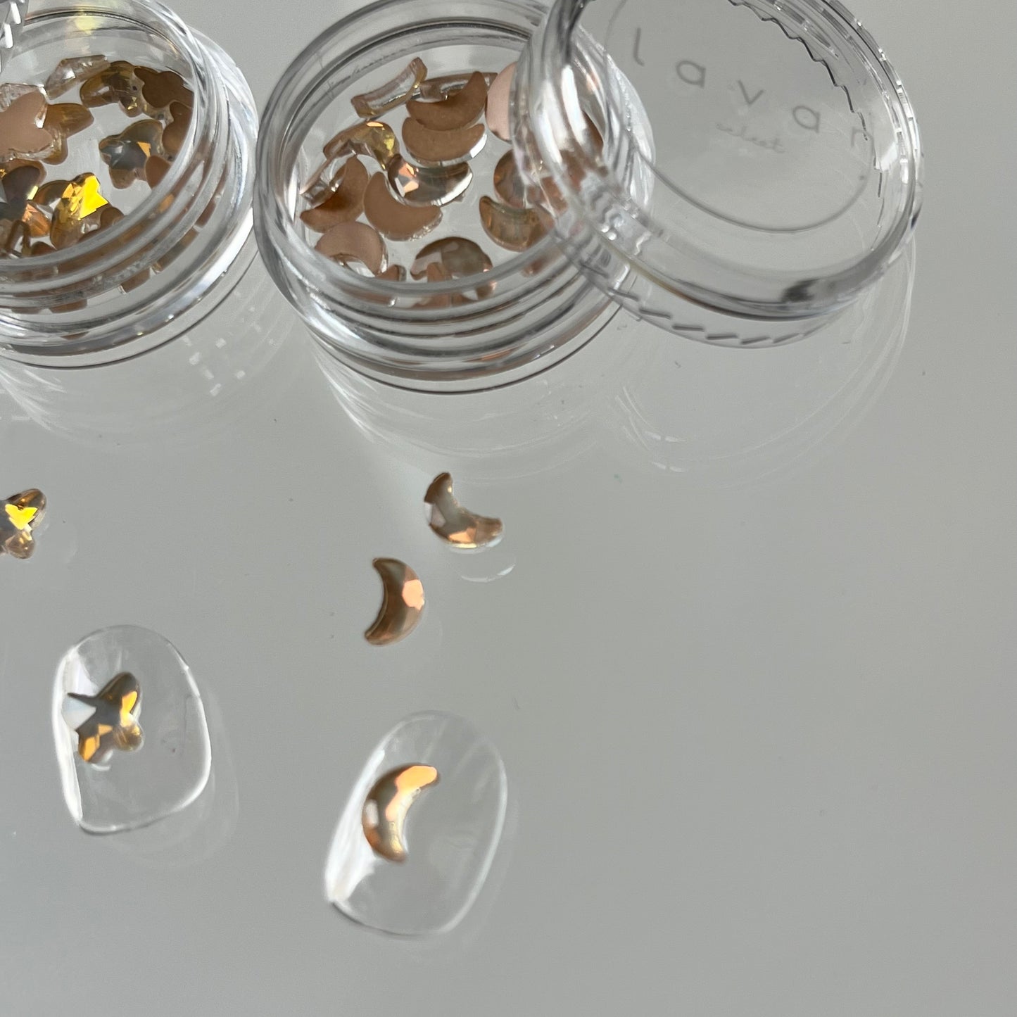 【즉납품】 milky motif 대 butterfly & moon 2SET LVSN1286B