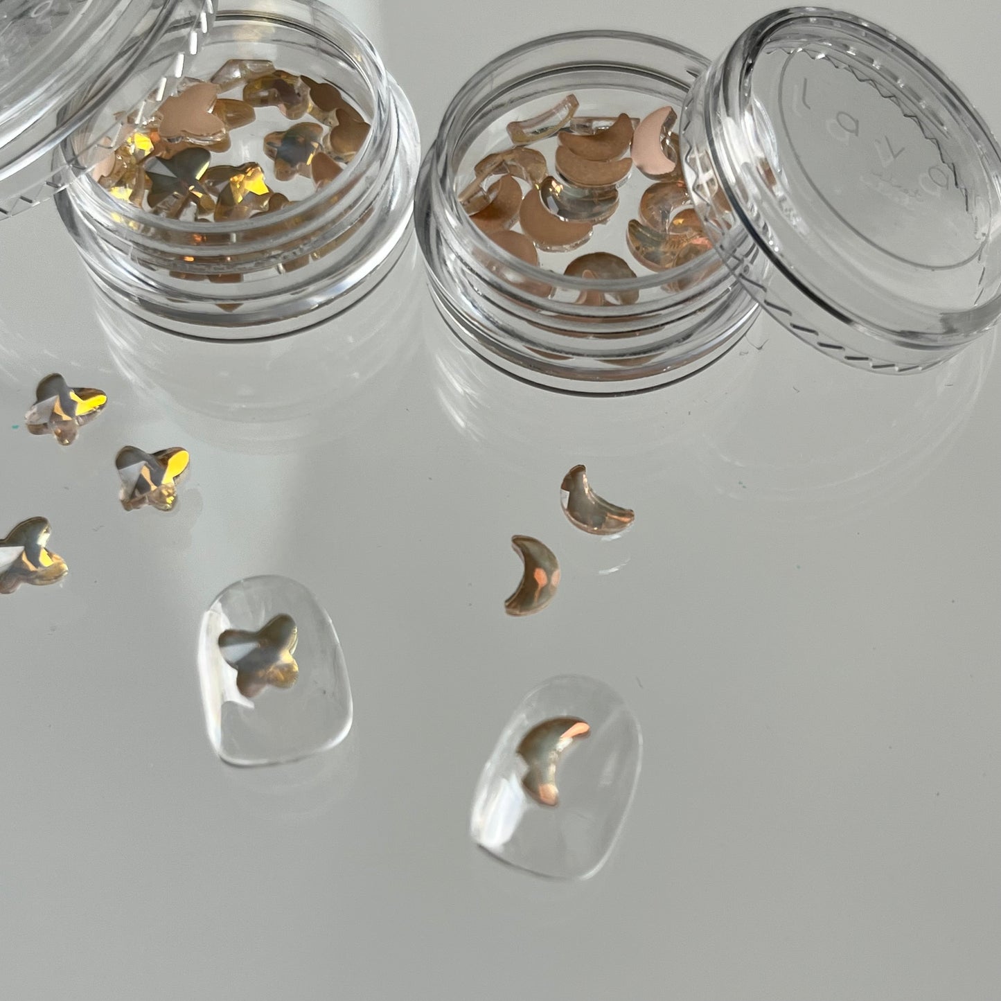 【즉납품】 milky motif 대 butterfly & moon 2SET LVSN1286B