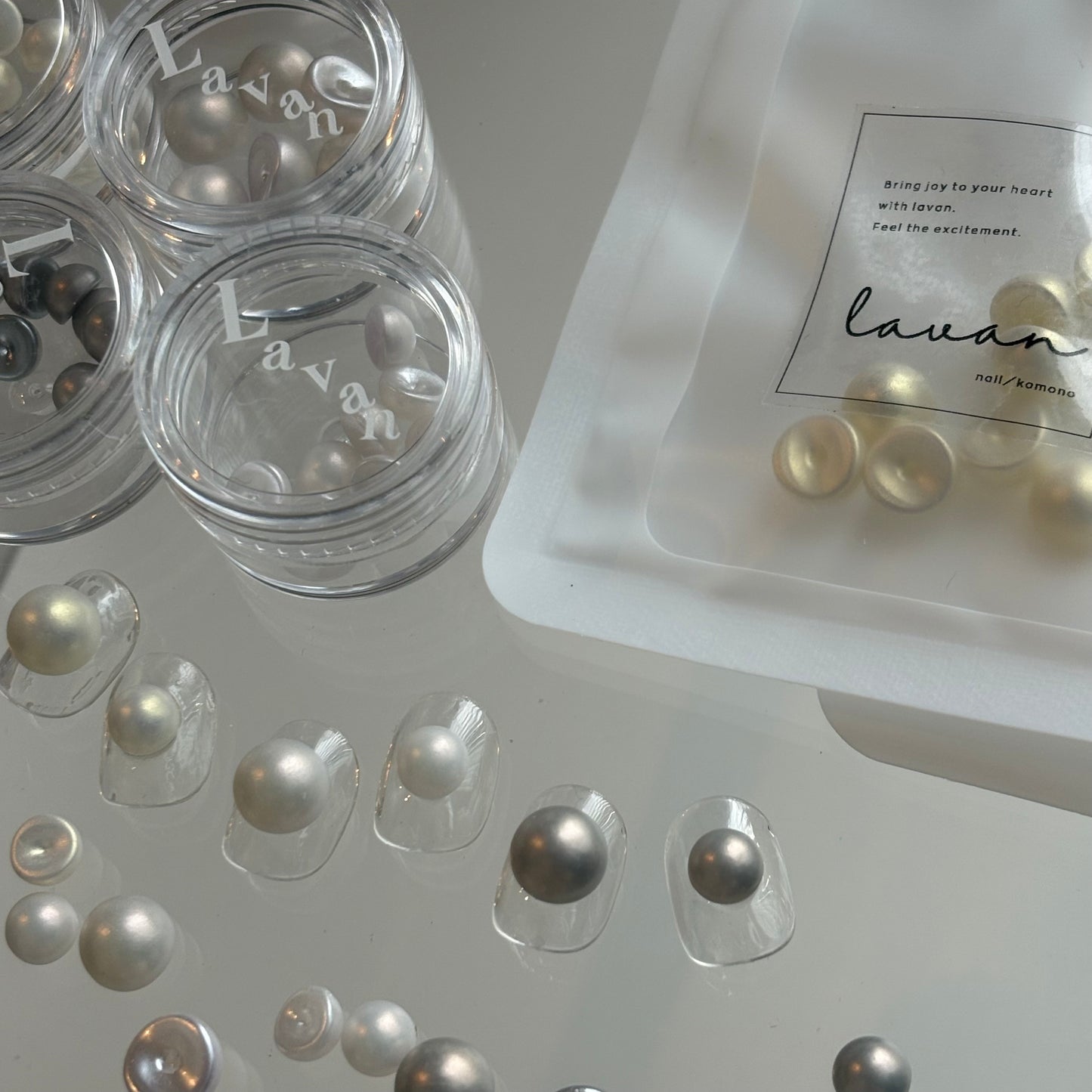 【即納品】	smoky pearlグレイッシュ 6mm LVSN1335B610C