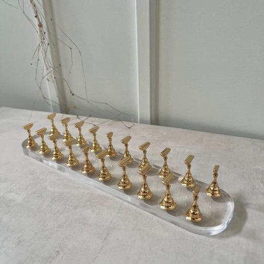 【即納品】	curve  20 clear tip stand LVS252C20 ( ネイル プライベートサロン サロン サロン小物)