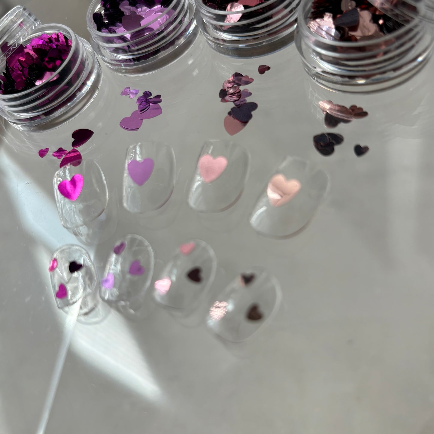 【即納品】	large heart mix pink SET  LVSN1321P4