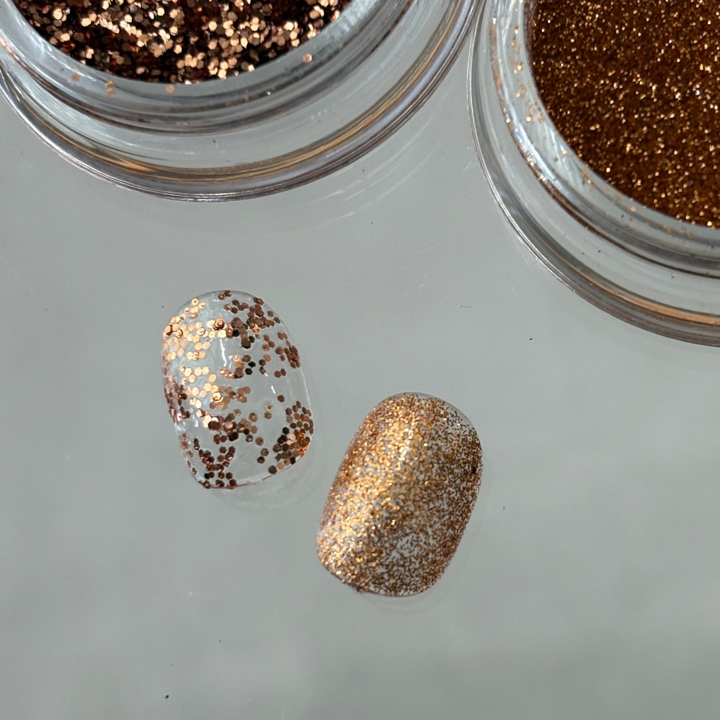 【即納品】	copper glitter hologram 2SETネイルパーツLVSN1297G2