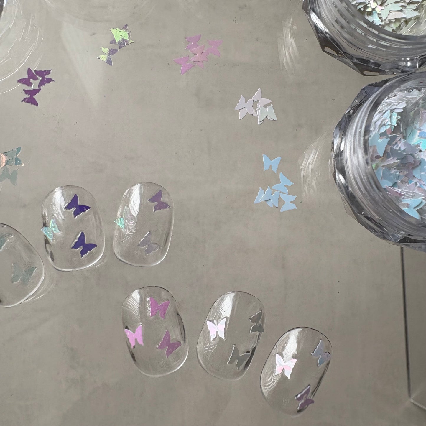 【即納品】	butterfly small 6set LVSN1309B6  バタフライホログラム