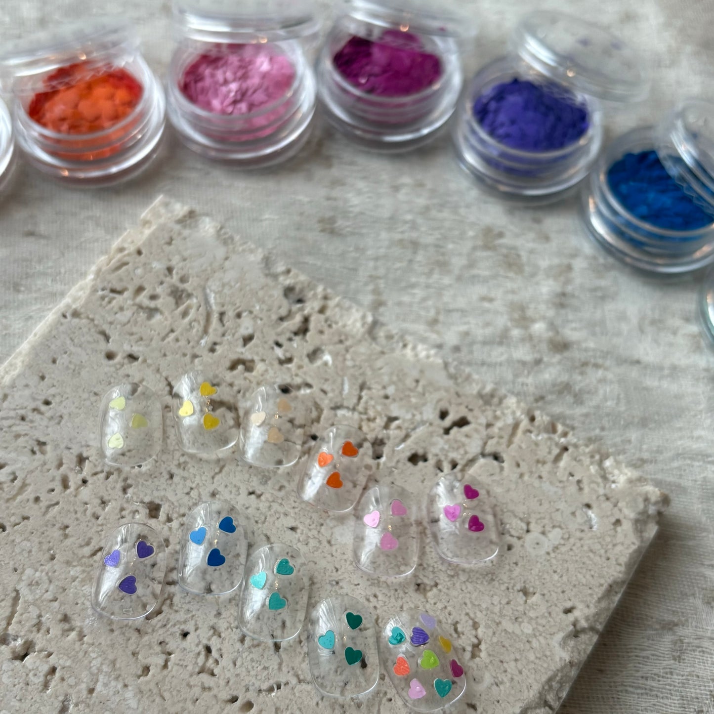 【即納品】	heart hologram 11set   LVSN1308H ホログラム