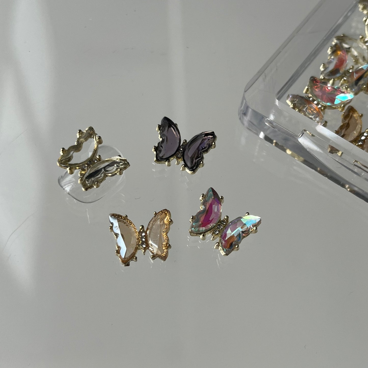 【即納品】	butterfly luxury stone 4colour LVSN1263SET16