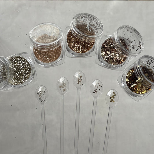 【即納品】	B bronze glitter 5set   LVSN1305B