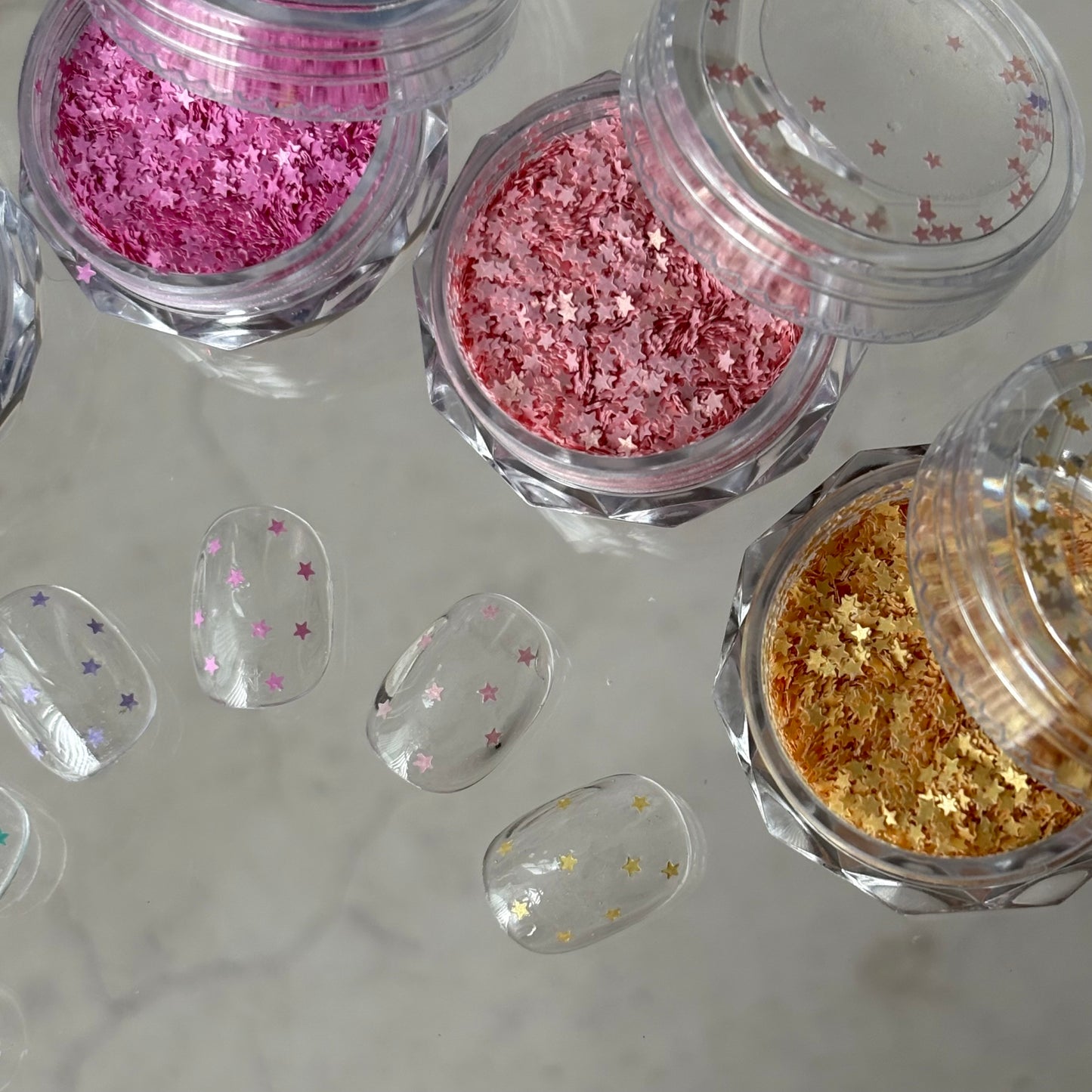 【即納品】	pastel small star 6SET LVSN1294S6P	ホログラム