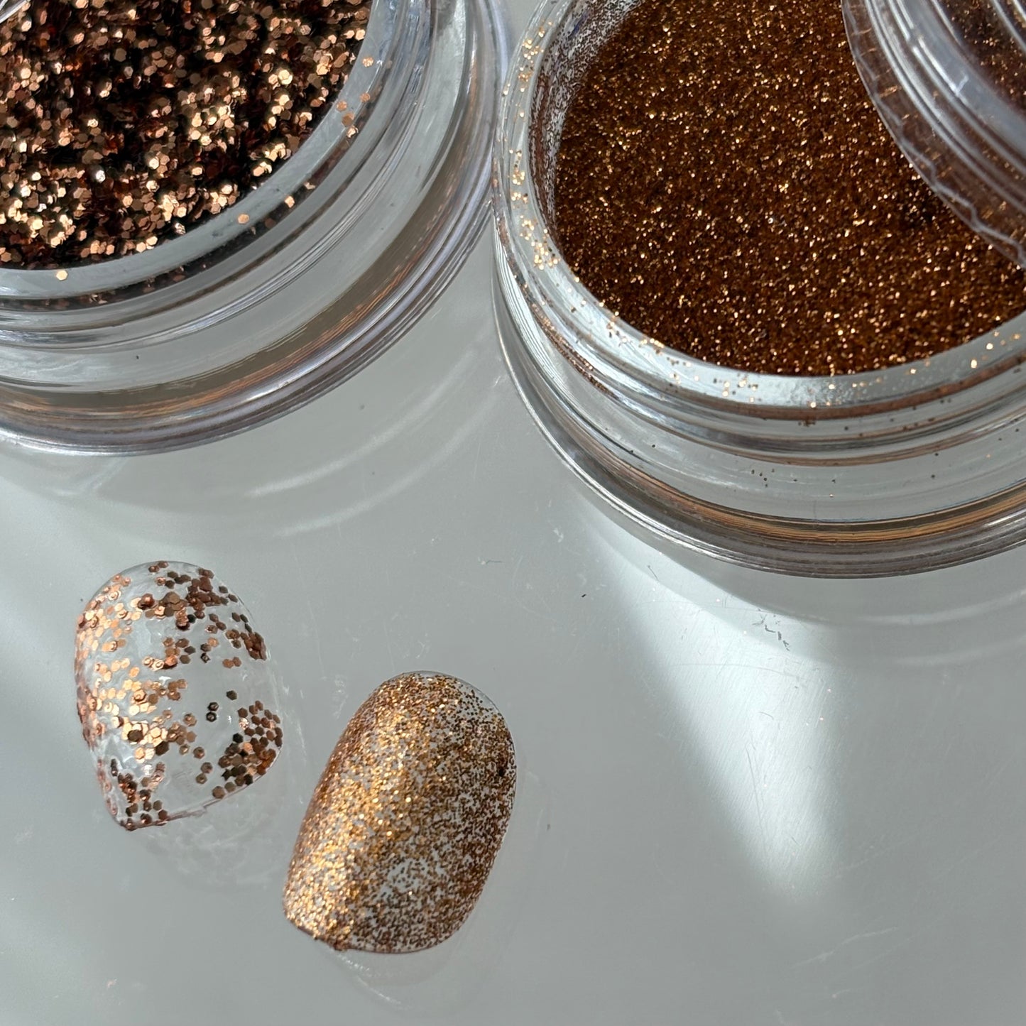 【即納品】	copper glitter hologram 2SETネイルパーツLVSN1297G2