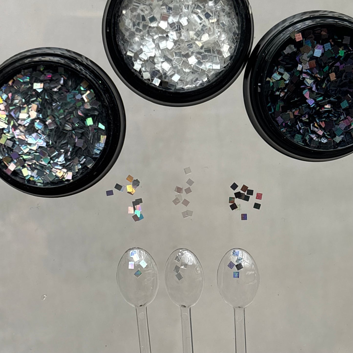 [Immediate delivery] square hologram 3set LVSN1236 assorted set nail parts