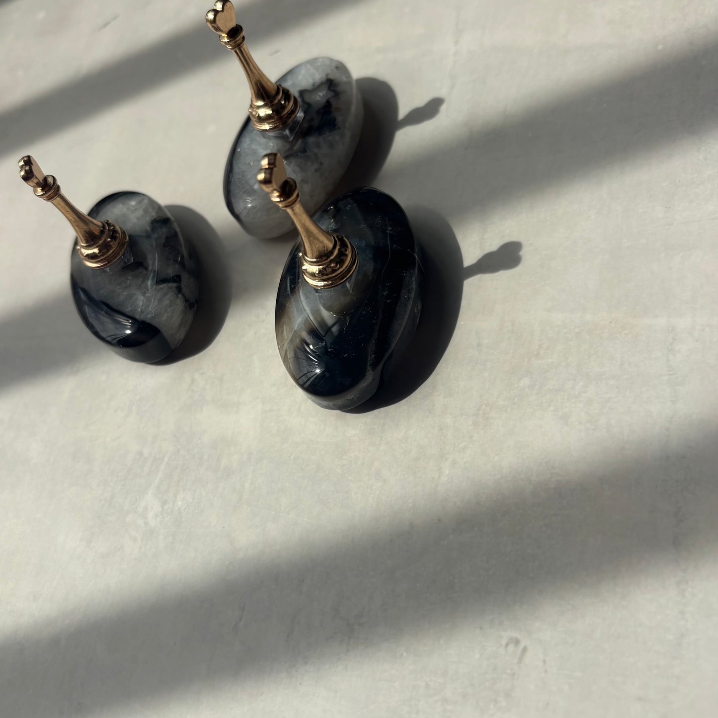 【即納品】 711 磁石無し ブラックオニキス　tip stand  チップスタンド 天然石