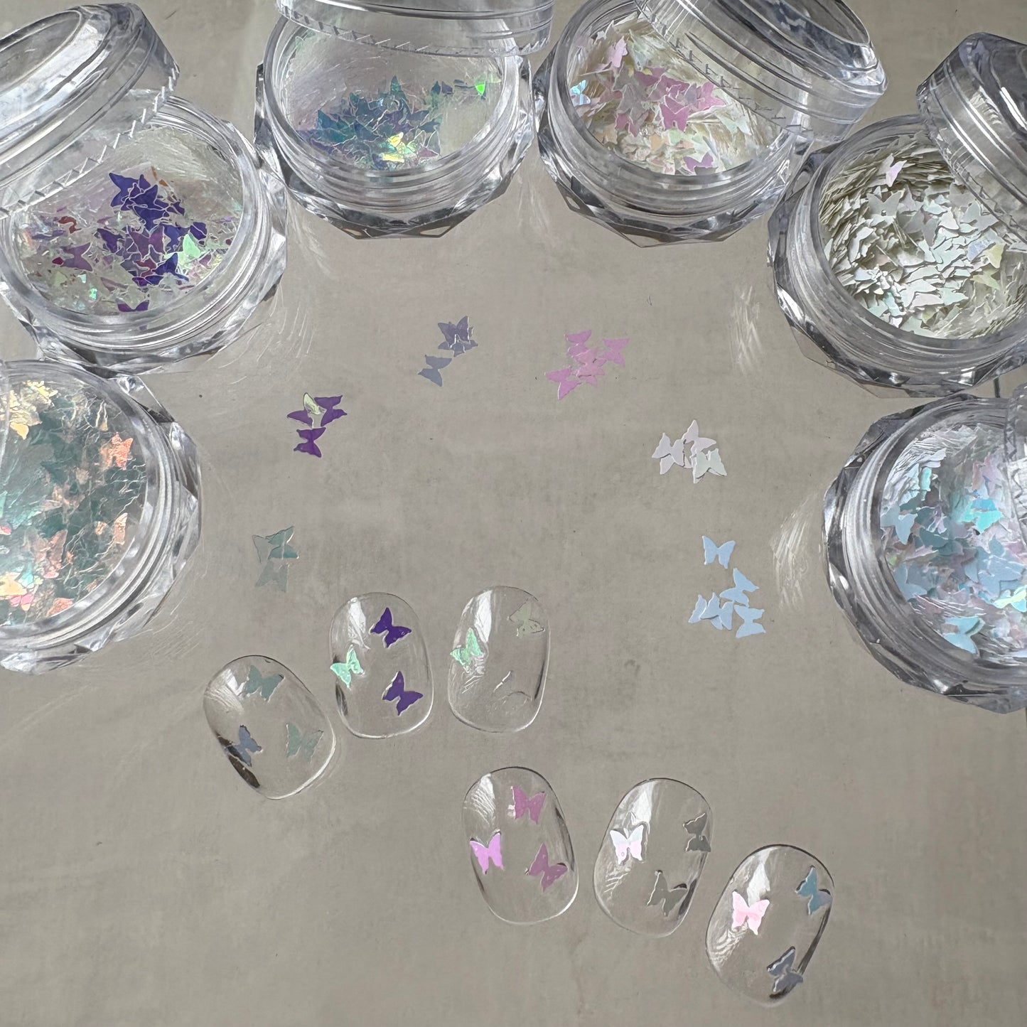 【即納品】	butterfly small 6set LVSN1309B6  バタフライホログラム