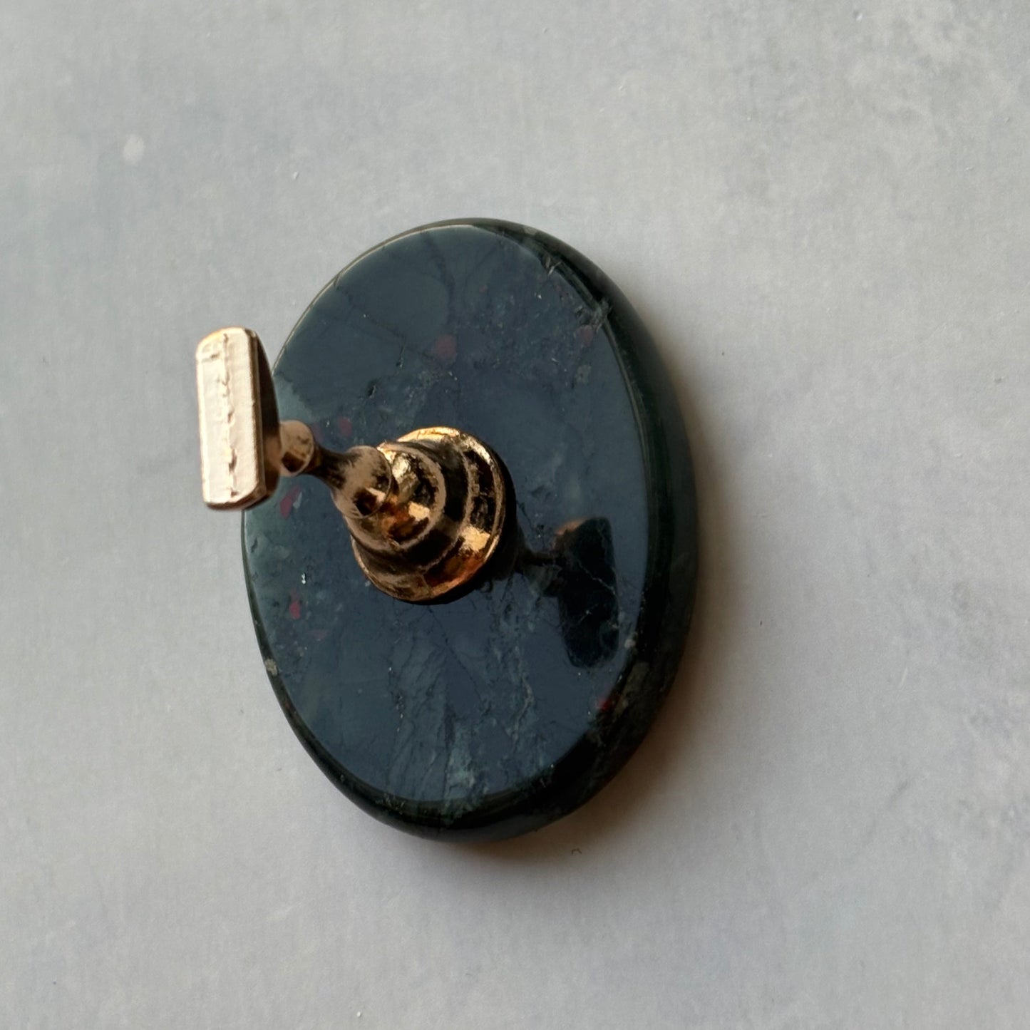 【即納品】	42 D blood stone  flat tip stand original  LVS258D	 天然石