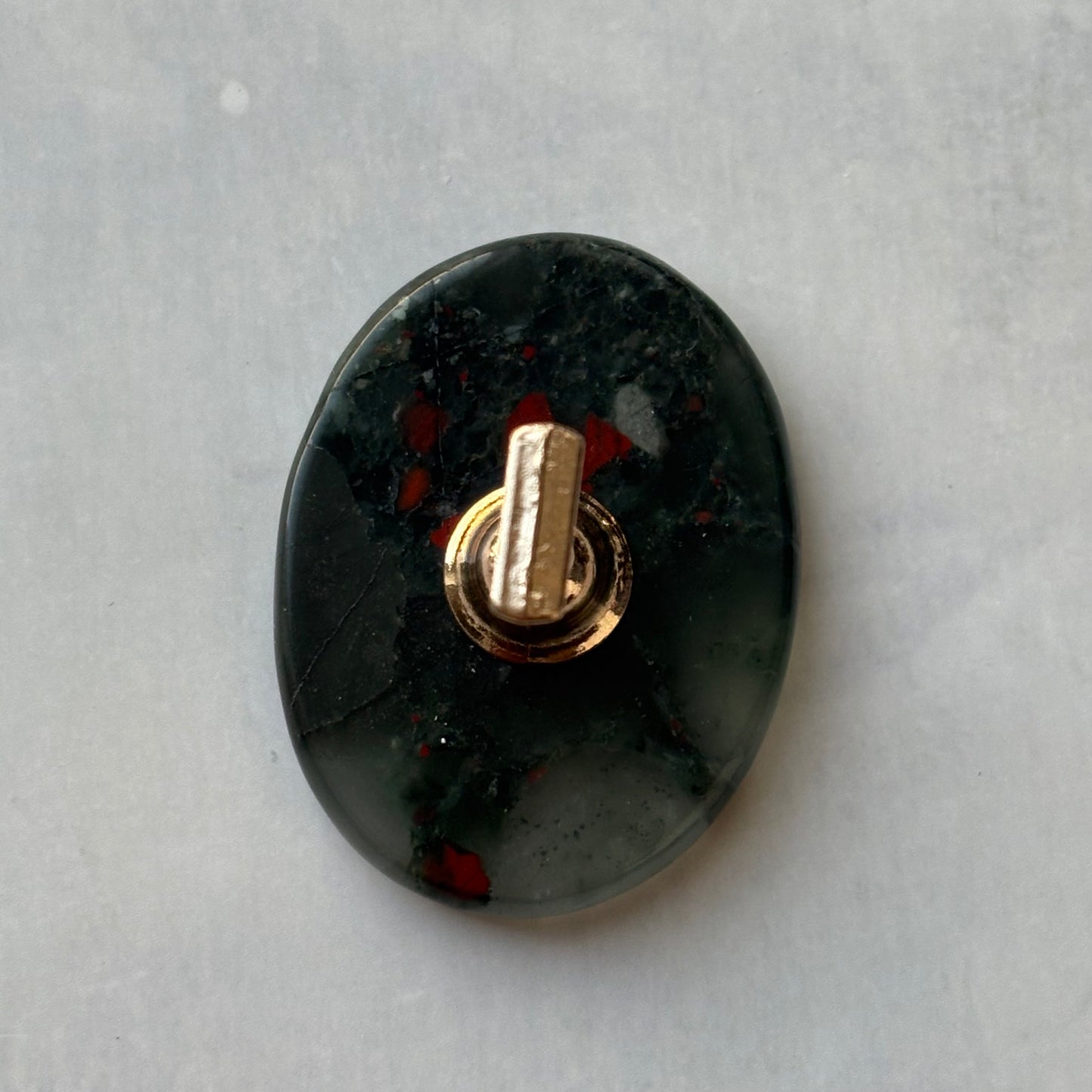 【即納品】	40 D blood stone  flat tip stand original  LVS258D	 天然石