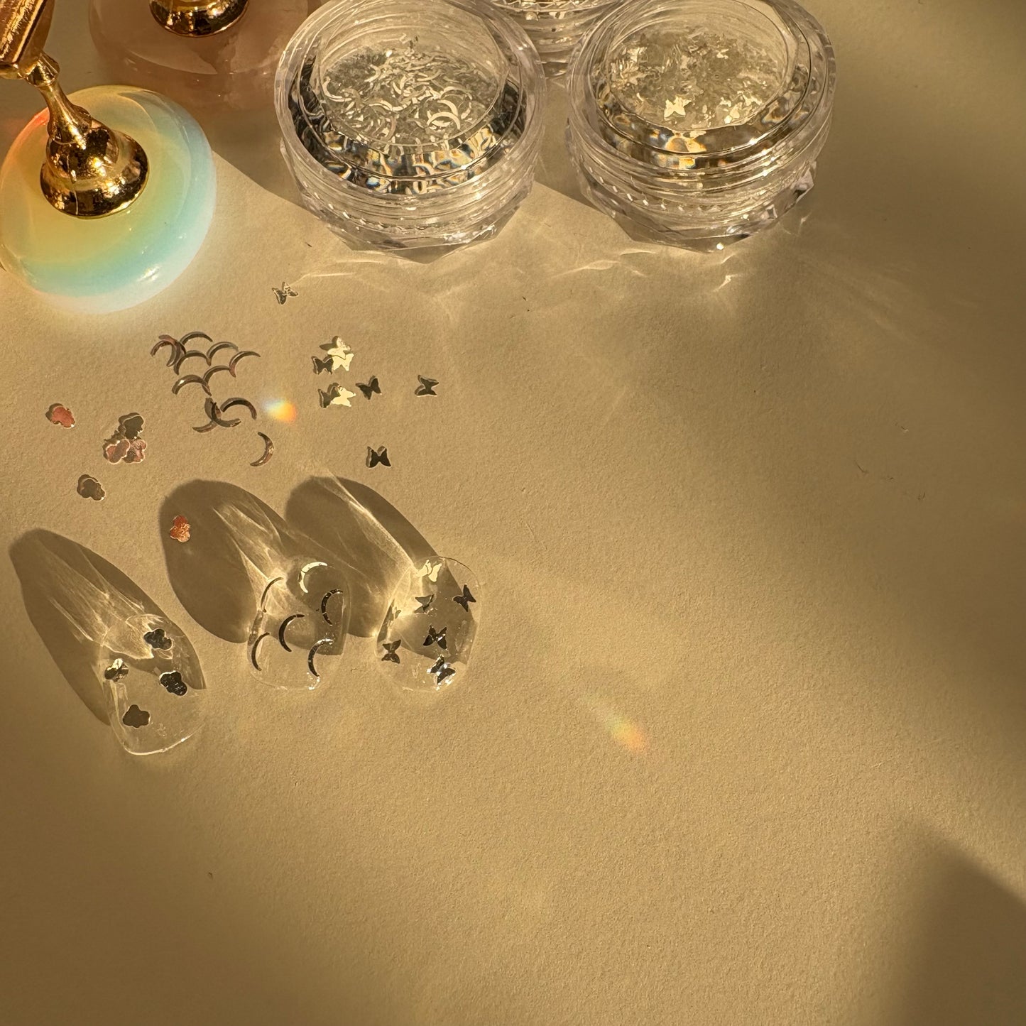 【即納品】	 [Holiday SET] motif hologram &tip stand    LVSN1332G