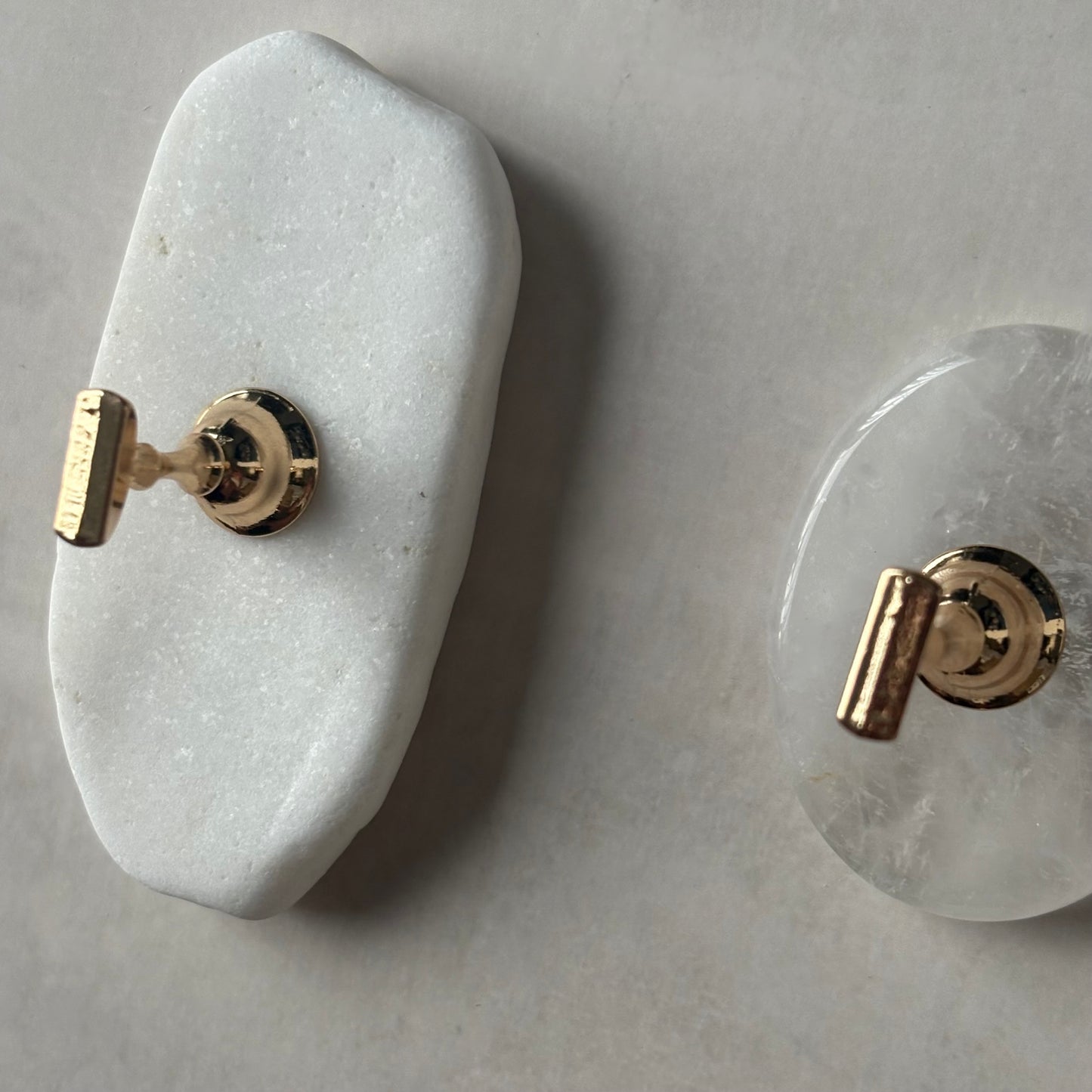 【即納品】	2 smoke stone  flat tip stand original  チップスタンド 天然石