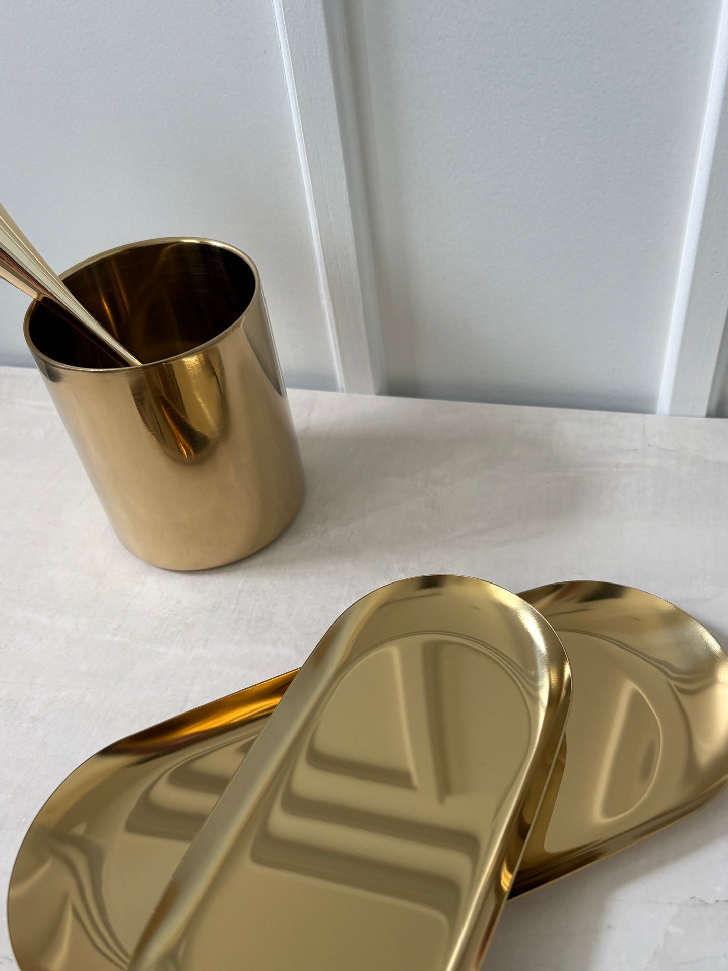 【即納品】gold tray　2SET LVS447GSET  Ssize Msize  ゴールドトレイ