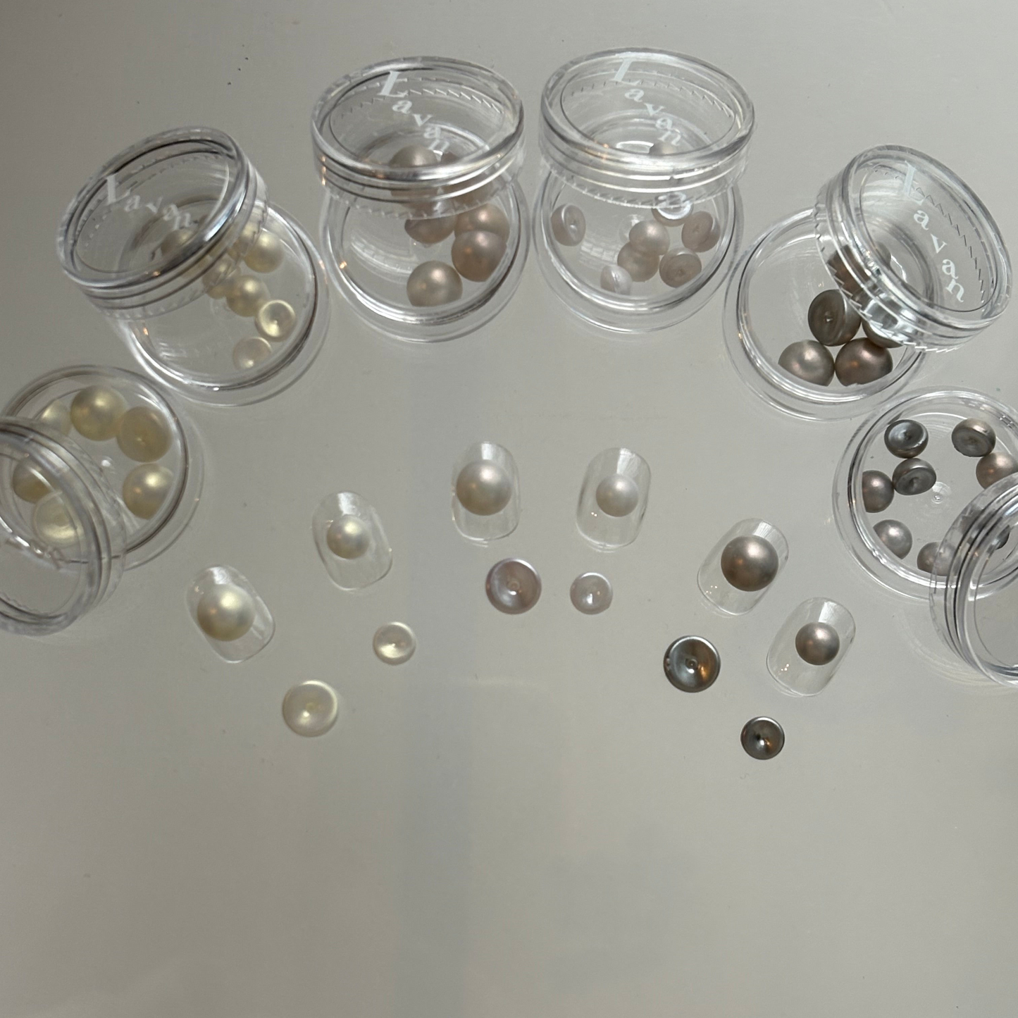 【即納品】	smoky pearlグレイッシュ 6mm LVSN1335B610C